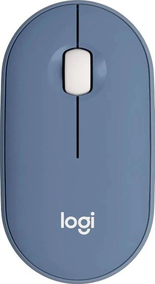 Мышь Logitech Pebble M350 синий оптическая беспров. (1000dpi) BT/Radio (910-006655)