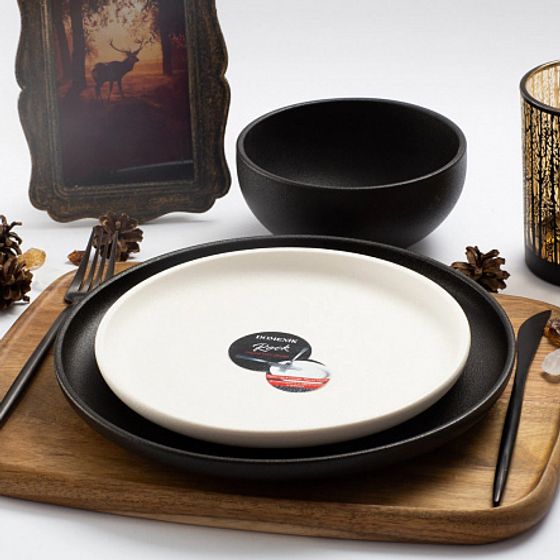 Тарелка десертная ROCK WHITE 21см