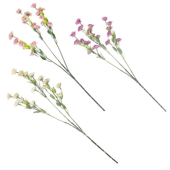 Цветок искусственный &quot;Эустома&quot;, L15 W15 H60 см, 3в.