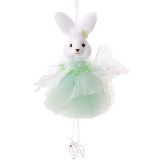 Изделие декоративное подвесное "Зайка" (блок 6шт), L9 W4,5 H19 см, 2в.