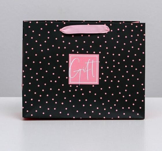 !09 Пакет (набор 2 штуки) ламинированный горизонтальный Gift, MS 23 × 18 × 10 см