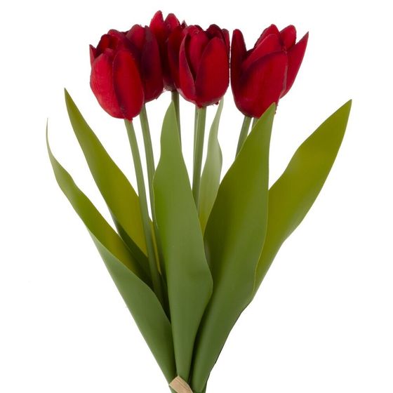 Набор из 7 шт: Цветок искусственный "Тюльпан", L12 W12 H40 см