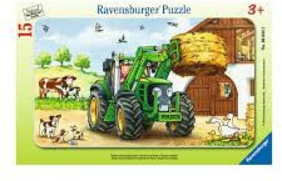 Ravensburger Puzzle 15 - Сельскохозяйственный трактор (060443)