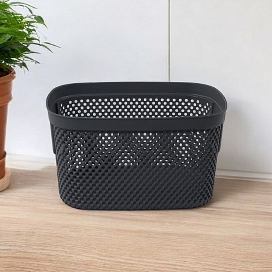 Корзинка NICKEL тёмно-серая 3л 15.5×22.3×13см