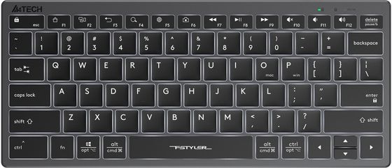 Клавиатура A4Tech Fstyler FX61 LED проводная серый