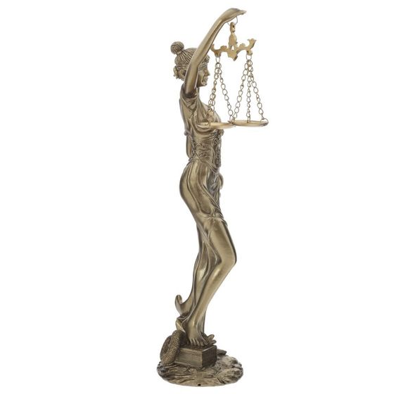 Фигурка декоративная "Фемида", L10 W7 H30 см