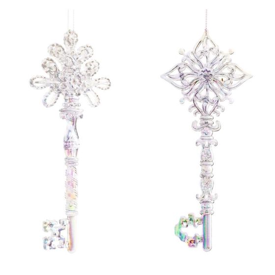 Украшение новогоднее "Ключик", L7,5 W1,5 H16 см, 2в.