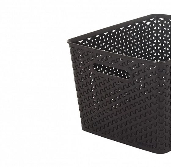 Коробка для хранения MY STYLE L темно-коричневая