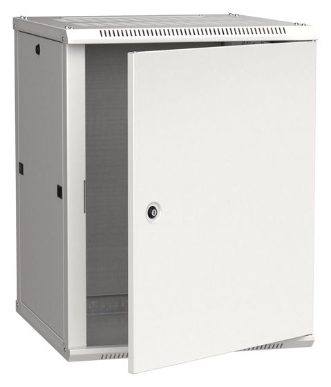 Шкаф коммутационный ITK Linea W (LWR3-12U66-MF) настенный 12U 600x600мм пер.дв.металл задн.дв.стал.лист 90кг серый 500мм 200град. 635мм IP20 IK10 ста