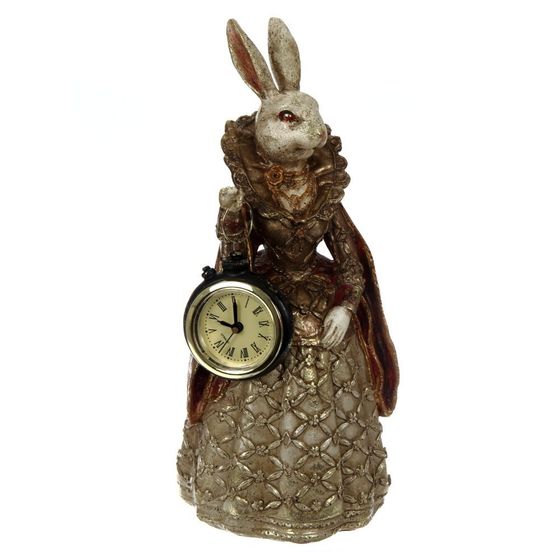 Фигурка декоративная &quot;Зайка&quot; с часами (1, L12 W9,5 H24 см, 2в.