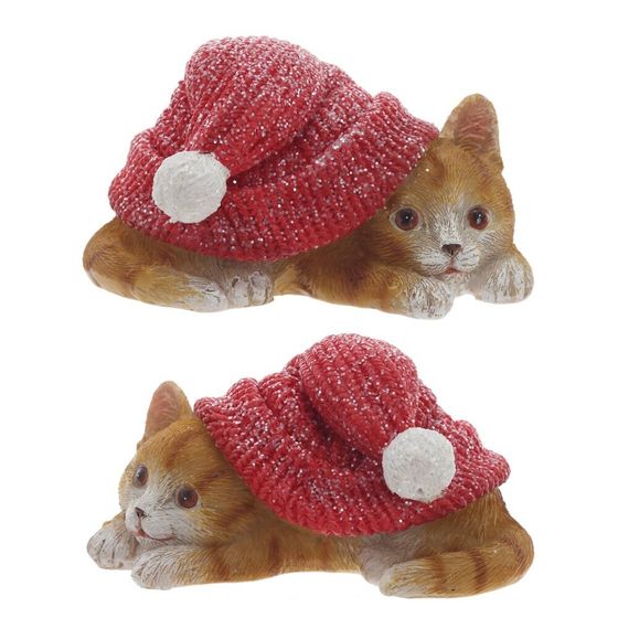 Фигурка декоративная &quot;Котенок&quot;, L10 W6,5 H5,5 см, 2в.