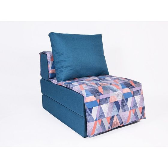 Кресло-кровать «Харви» с накидкой-матрасиком, размер 75×100 см, цвет морской, деним