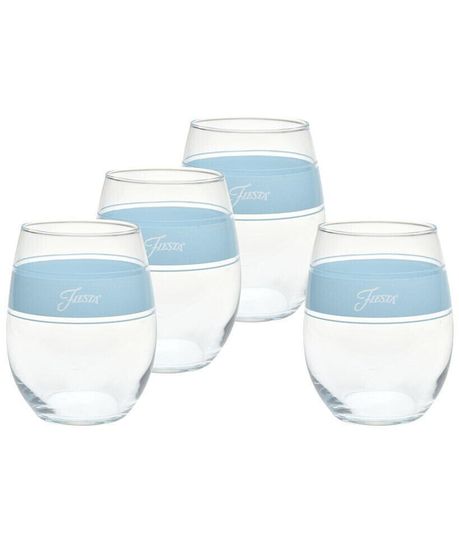 Sky Frame 15-Ounce Stemless Wine Glass Set of 4