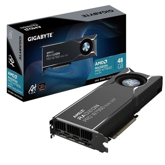 Видеокарта Gigabyte PCI-E 4.0 Pro W7900 AI TOP 48G GDDR6 384bit 1xmDP 3xDP RTL