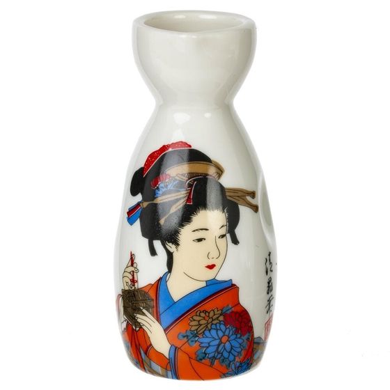 Набор для саке: графин 140 мл и 4 стакана 35 мл, L18,5 W7 H15 см