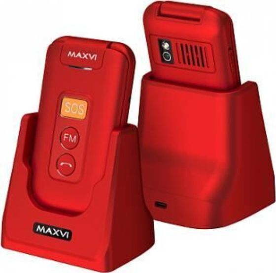 Мобильный телефон Maxvi E5 up Red 32Мб красный