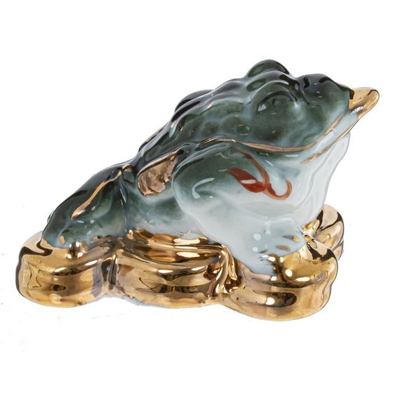 Фигурка декоративная &quot;Лягушка денежная&quot;, Д5 Ш7 В3,5 см