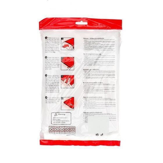 !09 Вакуумный пакет для хранения вещей «Роза», 70×100 см, ароматизированный, прозрачный