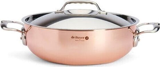 De Buyer De Buyer Prima Matera Saucepot Copper/Steel 28cm curved induct.