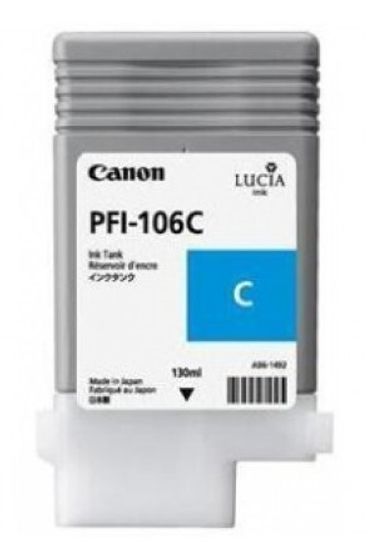 Картридж струйный Canon PFI-106 C 6622B001 голубой для Canon для iPF6300S/6400/6450