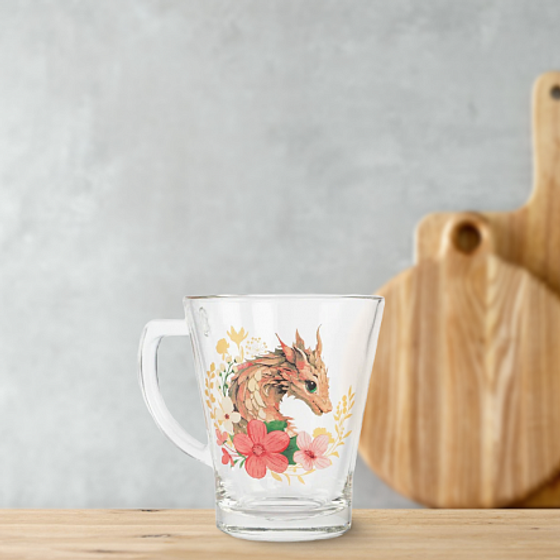 Кружка АУРА ЦВЕТОЧНЫЙ ДРАКОН 300мл