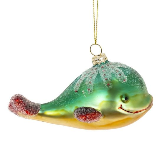 Украшение новогоднее "Кит", L12,5 W6 H7 см