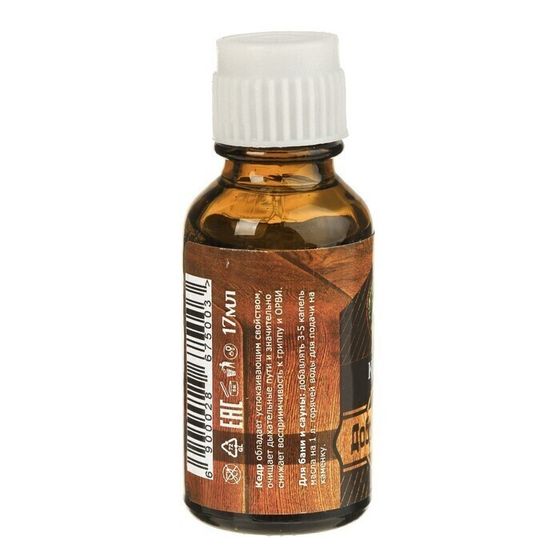 !09 Эфирное масло (набор 2 штуки) &quot;Кедр&quot;, флакон-капельница, 17 мл, &quot;Добропаровъ&quot;