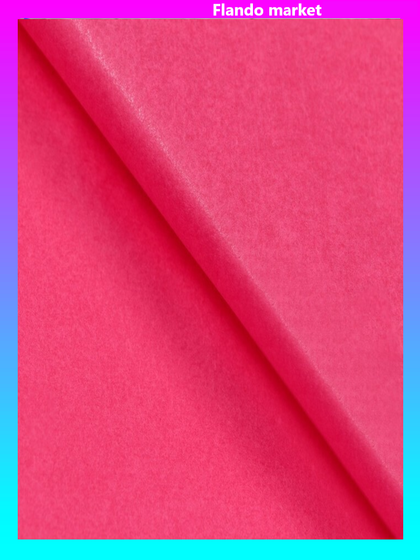 !Бумага тишью, цвет фуксия, 3 листа 50 х 66 см