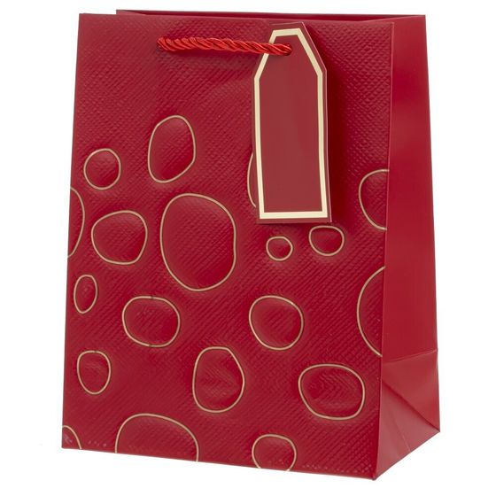 Пакет подарочный (бумага 210г/м2, блок 12шт), L18 W10 H23 см, 10в.