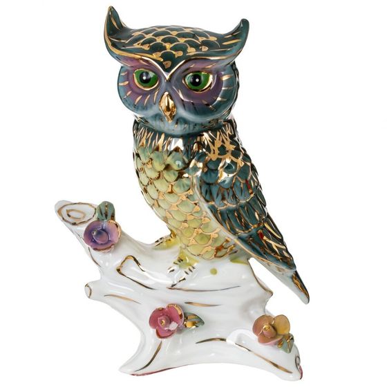 Фигурка декоративная "Сова", L9 W6 H12,5 см, 1 штука. дизайн микс