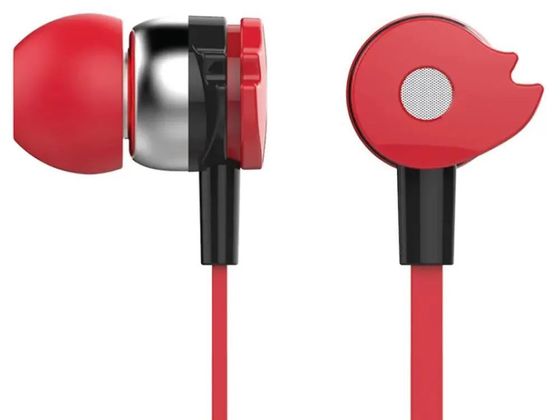 Гарнитура внутриканальные Oklick HS-S-210 проводные красный (374400)