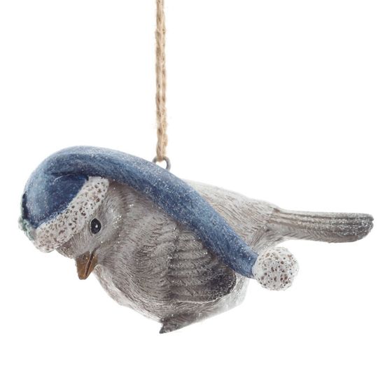 Фигурка декоративная подвесная "Птичка",   L7 W4,5 H4,5 см, 2в.