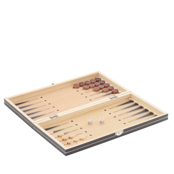 Игра настольная 3 в 1 (шахматы, шашки, нарды), L39 W19,5 H4 см