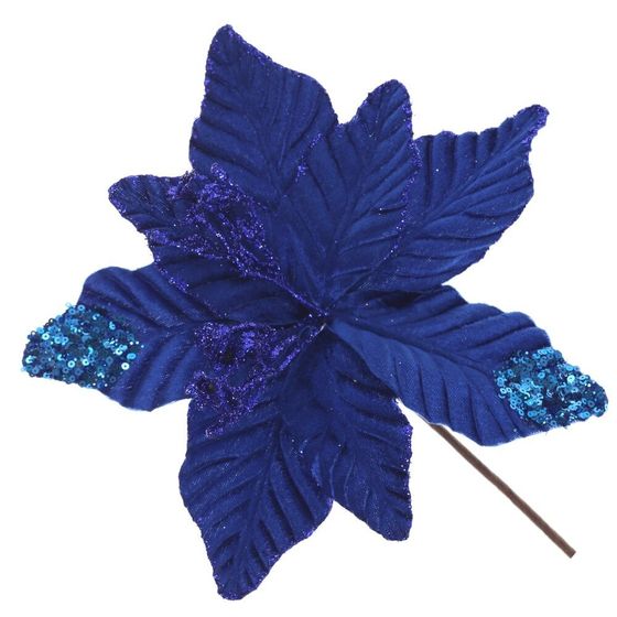 Цветок искусственный &quot;Пуансеттия&quot;, L22 W22 H33 см