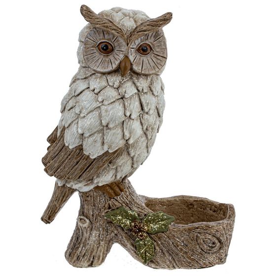 Подсвечник декоративный &quot;Сова&quot;, L10,5 W6 H13,5 см, 2в.