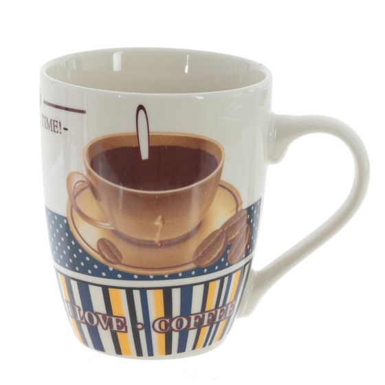 Кружка 350 мл, L11 W8 H10,5 см, дизайн микс