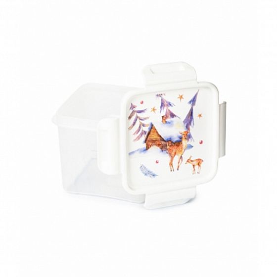 Контейнер АКВАРЕЛЬ для СВЧ квадратный 0.9л