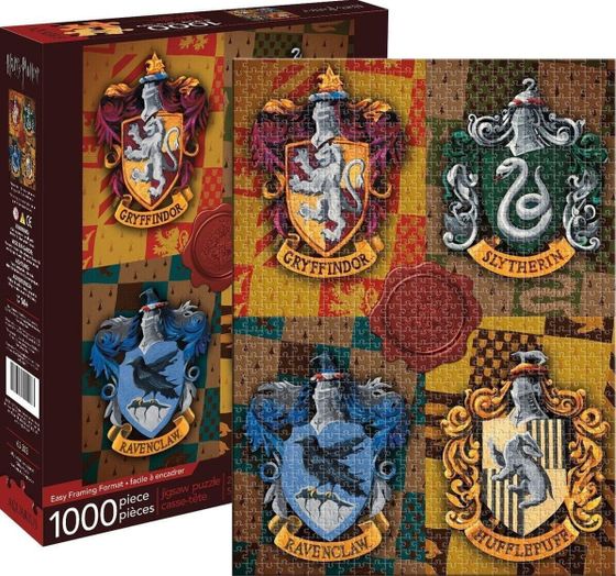 Aquarius PUZZLE 1000 HARRY POTTER HOGWARTS 4 DOMY