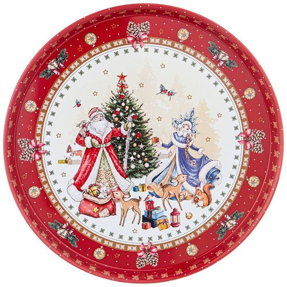 ПОДНОС СЕРВИРОВОЧНЫЙ AGNESS &quot;CHRISTMAS COLLECTION&quot; 33*2,1 СМ