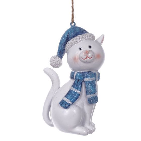 Фигурка декоративная подвесная "Кошка",  L5 W4 H9 см, 2в.