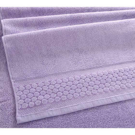 Маxровое полотенце «Нормандия», размер 33x70 см, цвет лаванда