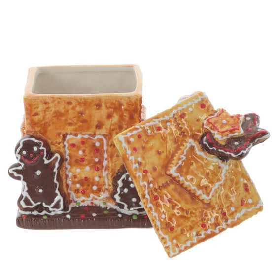 Конфетница &quot;Пряничный домик&quot;, 700 мл, L13,5 W12 H21,5 см