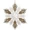 Украшение новогоднее &quot;Снежинка&quot;, L12,5 W0,5 H12,5 см