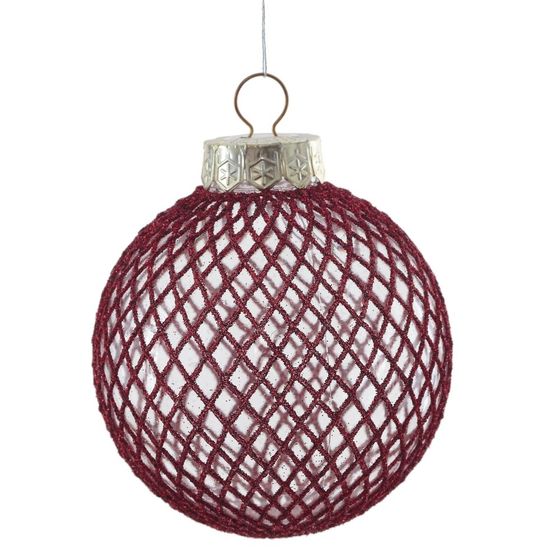 Набор из 9шт Украшение новогоднее "Шар", D8см, L24,6 W8 H24,6см