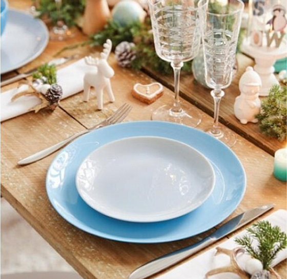 Столовый набор 19 предметов ДИВАЛИ БЛЮ