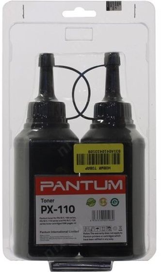 Тонер Pantum PX-110 черный флакон 2x (в компл.:2 чипа) для принтера P2000/M5000/M6000