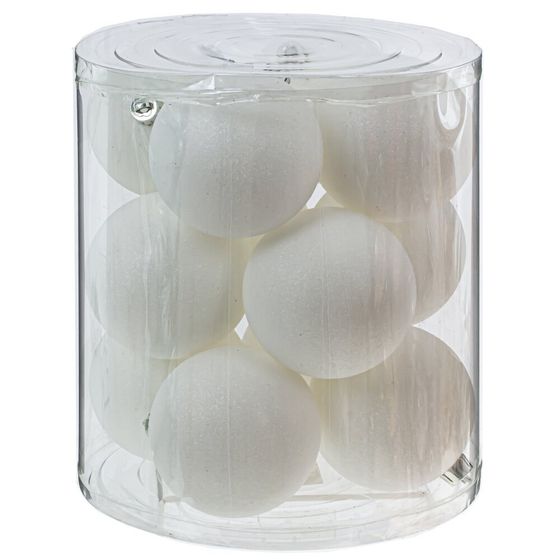 Набор из 12шт Украшение новогоднее &quot;Шар&quot;, D 8 см, L19 W19 H21,5 см