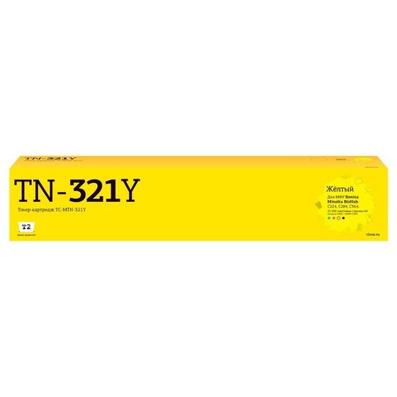 Лазерный картридж T2 TC-MTN-321Y  для Konica-Minolta BizHub C224/C284/C364 (25000 стр.) жел   105359