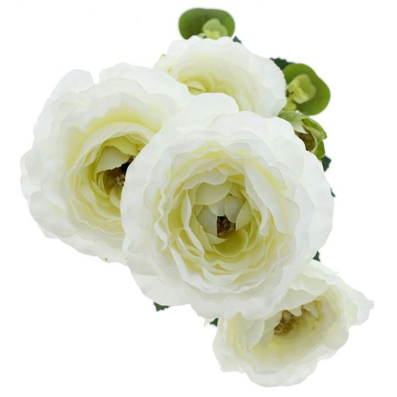 Цветочная композиция "Ранункулюс", L16 W10 H41 см