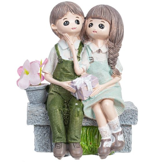 Фигурка декоративная &quot;Пара&quot;, Д8,5 Ш6 В10,5 см